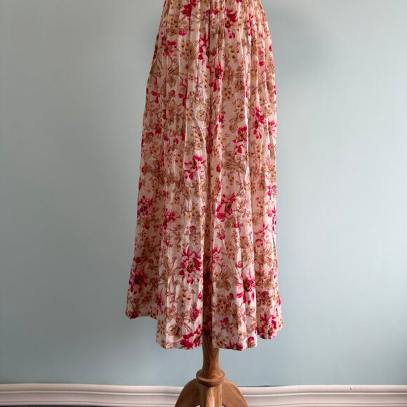 DÔEN Stanza lace-trimmed floral-print organic cotton-voile midi dress - Picture 9 of 10